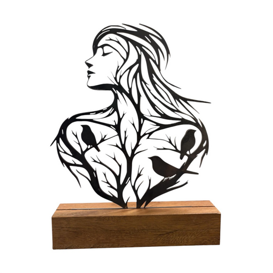 Escultura de Mesa | Mulher de Pássaros